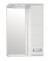 Зеркальный шкаф «Style Line» Ирис 55 с подсветкой белый правый, фото №1