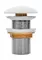 Донный клапан для раковины «Iddis» Optima Home OPHWM00i88 с механизмом Клик-Клак белый матовый, фото №1