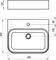 Раковина «Ravak» Ceramic Slim Wall R 55/45 фарфоровая белая, картинка №6