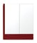 Зеркальный шкаф «Style Line» Вероника 60 без света бордовый, фото №1