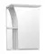 Зеркальный шкаф «Style Line» Виола 50 с подсветкой белый правый, фото №1