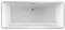Ванна акриловая «Marka One» Icon 170/75 с каркасом с сифоном белая, картинка №2
