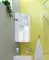 Зеркальный шкаф «Marka One» Penta 43П без света угловой белый глянец универсальный, фотография №3