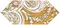 Настенный декор «Kerama Marazzi» Алмаш 3 34x14 HGD\B514\35000 жёлтый, фото №1