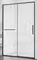 Душевая дверь «Vincea» Slim Soft VDS-1SS120CLGM 120/200 прозрачная/вороненая сталь, фото №1