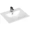 Раковина «Sanovit» Just Flat 61/51 42061-KL фарфоровая белая, фото №1