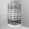 Душевой угол-ограждение «Am.Pm» Tender W45G-403-090TM 90/90 прозрачный с рисунком/матовый хром без поддона универсальный, картинка №2