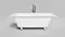 Ванна из литьевого мрамора «Salini» Orlanda Axis Kit 170/75 S-Sense с ножками с сифоном белая глянцевая, картинка №2