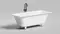 Ванна из литьевого мрамора «Salini» Orlanda Axis Kit 170/75 S-Sense с ножками с сифоном белая глянцевая, фотография №3
