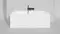 Ванна из литьевого мрамора «Salini» Orlanda Axis Kit 170/75 S-Sense с ножками с сифоном белая глянцевая, картинка №6