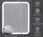 Зеркальный шкаф «Opadiris» Элеганс 80 премиум с подсветкой белый матовый, картинка №2