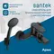 Смеситель для ванны «Santek» Арма WH5A10007N001 чёрный, фотография №3