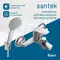 Смеситель для ванны «Santek» Кант WH5A10002C001 хром, изображение №4
