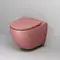 Подвесной унитаз безободковый «Grossman» Color GR-4411PIMS розовый с сиденьем ультратонкое дюропласт с микролифтом розовое, фотография №7