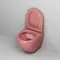 Подвесной унитаз безободковый «Grossman» Color GR-4455PIMS розовый с сиденьем ультратонкое дюропласт с микролифтом розовое, изображение №8