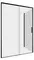 Душевое ограждение «Aquanet» Pleasure Evo AE65-N100-BT 100/80 прямоугольный прозрачный/чёрный  универсальный без поддона, фото №1
