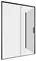 Душевое ограждение «Aquanet» Pleasure Evo AE65-N160-BT 160/90 прямоугольный прозрачный/чёрный универсальный без поддона, фото №1