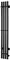 Электрический полотенцесушитель «Тругор» Пэк сп Вектор кв 4 20/120 чёрный правый, фото №1