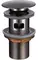 Донный клапан для раковины «Allen Brau» Priority Round 1 1/4 с механизмом Клик-Клак графит брашированный, фото №1