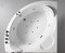 Гидромассажная ванна акриловая «Orans» OLS-BT62107 150/150 с каркасом с сифоном белая, картинка №2