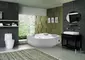 Гидромассажная ванна акриловая «Black & White» GB 5005 175/160 с каркасом с сифоном белая, фотография №3