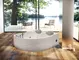 Гидромассажная ванна акриловая «Black & White» GB 5005 175/160 с каркасом с сифоном белая, изображение №4