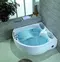Гидромассажная ванна акриловая «Black & White» GB 5005 175/160 с каркасом с сифоном белая, фото №5