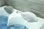 Гидромассажная ванна акриловая «Black & White» GB 5005 175/160 с каркасом с сифоном белая, картинка №6