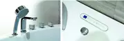 Гидромассажная ванна акриловая «Black & White» GB 5005 175/160 с каркасом с сифоном белая, фотография №11