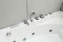 Гидромассажная ванна акриловая «Black & White» GB5008 160/100 с каркасом с сифоном белая правая, картинка №6