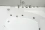 Гидромассажная ванна акриловая «Black & White» GB5008 160/100 с каркасом с сифоном белая правая, картинка №10