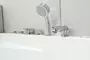 Гидромассажная ванна акриловая «Black & White» GB5008 160/100 с каркасом с сифоном белая правая, изображение №12