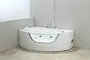 Гидромассажная ванна акриловая «Black & White» GB5008 160/100 с каркасом с сифоном белая левая, фотография №3