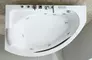 Гидромассажная ванна акриловая «Black & White» GB5008 160/100 с каркасом с сифоном белая левая, фото №1