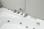 Гидромассажная ванна акриловая «Black & White» GB5008 160/100 с каркасом с сифоном белая левая, картинка №6