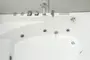 Гидромассажная ванна акриловая «Black & White» GB5008 160/100 с каркасом с сифоном белая левая, картинка №10