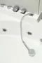 Гидромассажная ванна акриловая «Black & White» GB5008 160/100 с каркасом с сифоном белая левая, фото №13