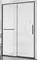 Душевая дверь «Vincea» Slim Soft VDS-1SS110CLGM 110/200 прозрачная/вороненая сталь, фото №1