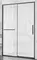 Душевая дверь «Vincea» Slim Soft VDS-1SS150CLGM 150/200 прозрачная/вороненая сталь, фото №1