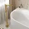 Напольный смеситель для ванны «WasserKRAFT» Schunter 8221 матовое золото, фотография №3
