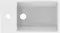 Раковина «Ideal Standard» Extra 45/25 T373301 фарфоровая белая левая, фотография №3