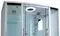 Душевой бокс «Timo» Standart Т-6650 150/88 с ванной матовый/белый с серебристым профилем с электрикой, картинка №2
