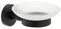Мыльница «Fixsen» Comfort Black FX-86008 на стену чёрная матовая, фото №1