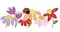 Настенное панно «Нефрит Керамика» Kids Flora Matt. 100x40 06-01-1-52-05-01-3028-0 мультиколор, картинка №2