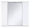 Зеркало с шкафчиком «Misty» Лира 80 с подсветкой белый, фото №1