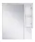 Зеркало с шкафчиком «Misty» Чегет 85 с подсветкой белый правый, картинка №2