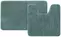 Комплект ковриков в ванну «Iddis» Base BSET06Mi13 80/50+50/50 микрофибра тёмно-зеленый, фото №1