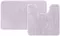 Комплект ковриков в ванну «Iddis» Base BSET04Mi13 80/50+50/50 микрофибра розовый, фото №1