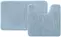 Комплект ковриков в ванну «Iddis» Base BSET03Mi13 80/50+50/50 микрофибра синий, фото №1