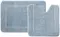 Комплект ковриков в ванну «Iddis» Promo PSET04Mi13 65/45+45/45 микрофибра голубой, фото №1